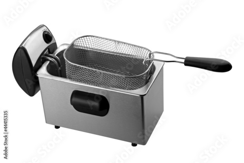 Fotografía deep fryer isolated on white background ( clipping path)