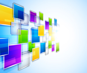 Aufkleber - Background with squares
