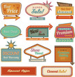 Retro banner sign/ad collection