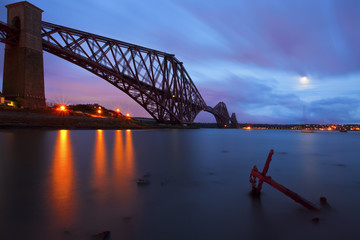 Wall Mural - The Forth Rail Bridge crossing between Fife and Edinburgh, Scotl