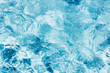 canvas print picture - water waves blue backdrop