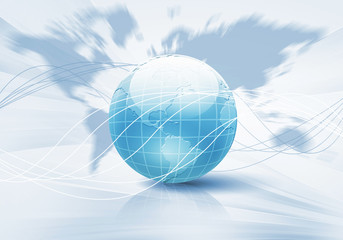 Wall Mural - planet earth and technology background