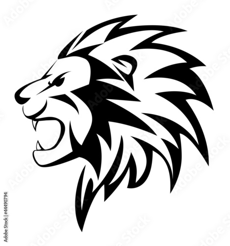 Naklejka ścienna lion roar