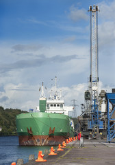 cargo ship docked 2