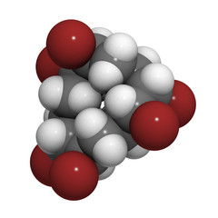 Poster - Hexabromocyclododecane flame retardant molecule