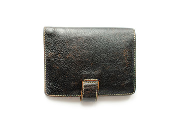 Leather black purse