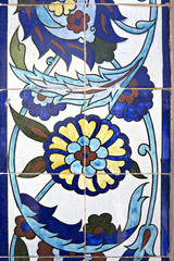 Wall Mural - Tiles, Konak Mosque, Izmir, Turkey