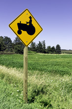 Farm Tractor Road Sign