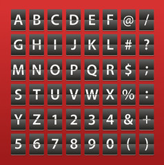 Poster - Alphabet an igits on paper diary