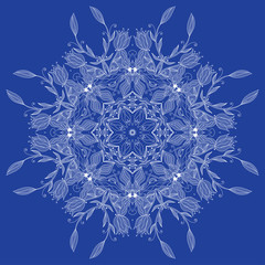 Aufkleber - Ornamental round lace pattern