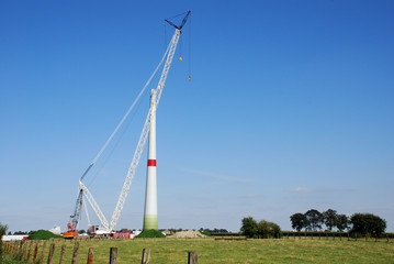 Wall Mural - construction windturbine