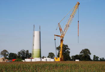 Wall Mural - construction windturbine