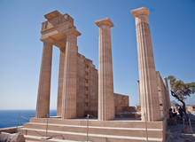 Ancient Temple Of Apollo At Lindos, Rhodes Island, Greece