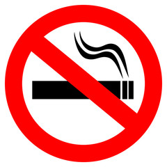 Wall Mural - No smoking vector sign