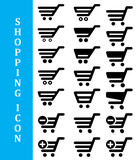 Fototapeta  - Simple shopping icon for web page (trolley)