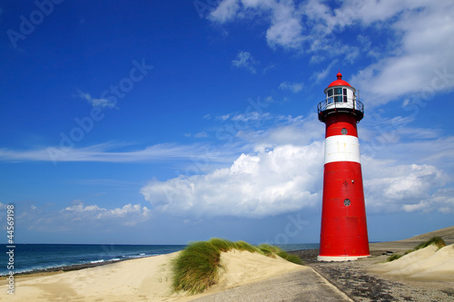 Naklejka nad blat kuchenny Lighthouse. Westkapelle, Netherlands