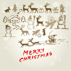 Wall Mural - christmas background