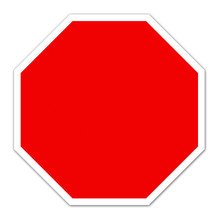 Red Blank Sign
