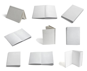 Wall Mural - leaflet notebook textbook white blank paper template