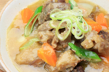 Canvas Print - stew of beef tendon