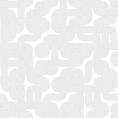 Aufkleber - Twisted lines. Seamless abstract pattern. Vector illustration