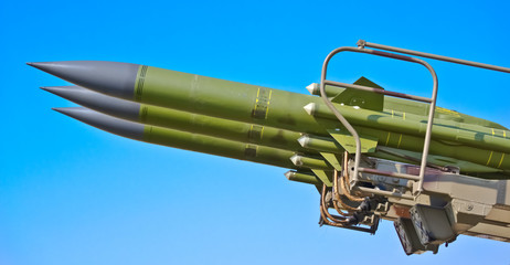 aircraft combat missiles aimed at the sky