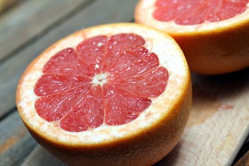 fresh grapefruit