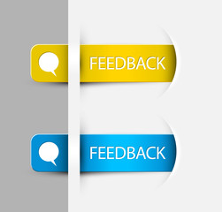 Feedback Labels / Stickers on the edge of the (web) page