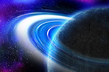 abstract space lights background