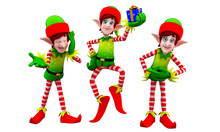 Elves With Small Gift Box