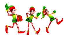 Elves Dancing With Gift
