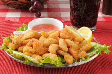 Poster - Popcorn shrimp with root beer