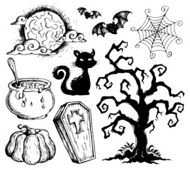 Sticker - Halloween drawings collection 2