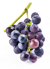 Poster - Ripe grapes, Isolated on white background