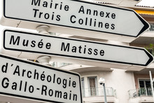 Directional Signs In Nice In France