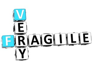 Poster - 3D Very Fragile Crossword