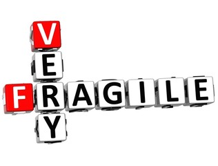 Poster - 3D Very Fragile Crossword