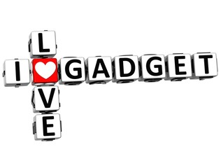 Poster - 3D I Love Gadget Crossword