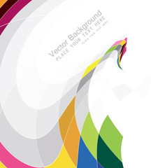Wall Mural - abstract colorful mosaic background wave vector design
