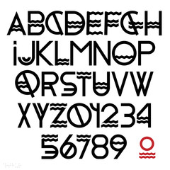 Poster - Black font and numbers