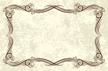 Fototapete - Elegant vintage frame
