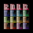 Colored glossy 2013 calendar