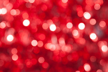 Defocused Abstract Red Christmas Background