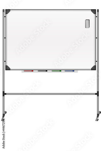Leere Weisse Tafel Mit Halterung Buy This Stock Illustration And