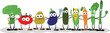 Funny Vegetables Saying Hello