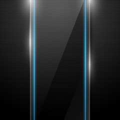 Wall Mural - vector background with glass panel