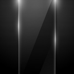 Wall Mural - vector background with glass panel