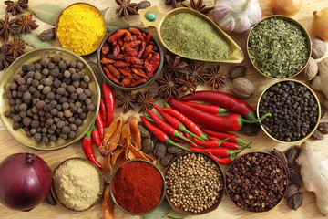 Wall Mural - Spices and herbs