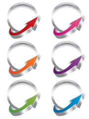 Wall Mural - vector arrow banners