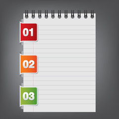 Canvas Print - vector numbered labels